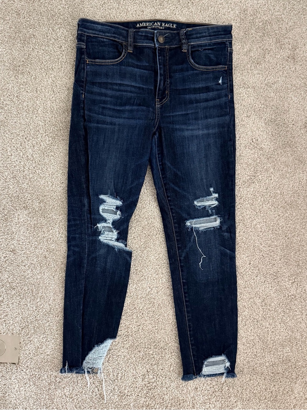 American Eagle Outfitters Hi-Rise Jegging Crop Next Level Stretch Jeans